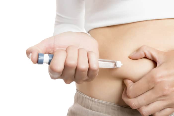 verkeerde injectie van insuline