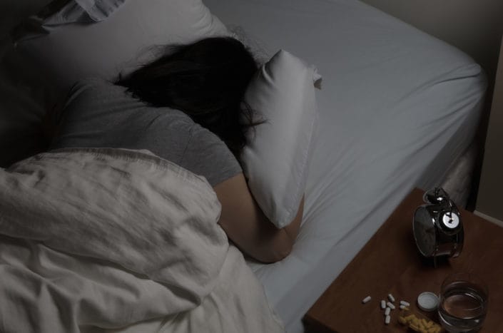 slapeloosheid voor de menstruatie