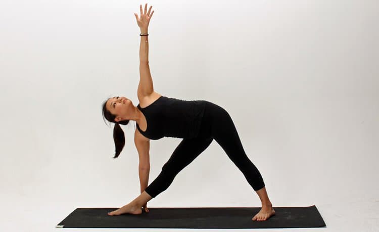 driehoek yoga pose